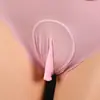 Roupa Íntima Masculina Sexy de Seda Gelada Peça Única Cintura Baixa Bolsa Feminina Sexy Cobertura de Ovo Conjunto Jj Cuecas Transvestite
