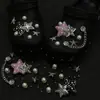 Fivela decorativa para sapato em corrente de strass de alta resistência, moderna e versátil, acessório 3D para tamancos, acessório de nicho DIY com fivela