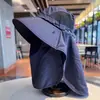 Sombrero de sol protector del cuello, sombrero de pescador para hombre, máscara transpirable para cubrir la cara para exteriores en primavera y verano, sombrero de protección solar para pesca y senderismo