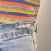 Cambio de Cintura de Pantalón Pequeño Artefacto Cintura Pin Antideslizante Hebilla de Cintura para Jeans Ropa Fija Broche Elegante de Perlas para Mujer