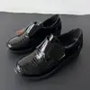 2026 Nuevos Mocasines con Patrón de Cocodrilo para Mujer, Zapatos sin Cordones con Velcro para Madres de Mediana Edad y Mayores, Zapatos de Suela Suave Individuales al por Mayor