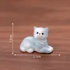 Paisaje en miniatura, cachorro dormido creativo y lindo, accesorios de decoración para casa de muñecas DIY, adornos de escritorio o de coche en miniatura
