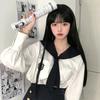 Peruca para Mulheres, Cabelo Longo Liso Preto Natural com Franja Desfiada, Peruca de Uma Peça, Venda por Atacado Disponível, Franja Completa, Fibra de Alta Temperatura Tiktok