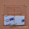Gancho Adesivo Auto-Adesivo Transparente Redondo com Furo Triangular para Animal de Estimação Gancho de Furo de Avião de PVC com Ponto de Interrogação Caixa de Embalagem Gancho Adesivo Forte