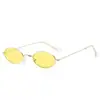 Gafas de sol de metal de montura pequeña europeas y americanas, gafas de sol retro de montura ovalada, gafas de sol de moda de una pieza oceánica, gafas de sol transfronterizas 336