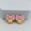 Color Macaron Lindo Lazo Campana Resina Accesorios diy Pegamento Crema Funda de Teléfono Adorno para la Cabeza Caja de Almacenamiento Material