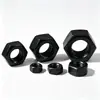 Tuerca hexagonal externa engrosada M2-M30 GB6170 de alta resistencia, tuerca hexagonal de acero al carbono ennegrecida de grado 8.8