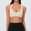 Top de yoga de manga larga transfronterizo para mujer, top de fitness con cuello en V plisado cruzado, camiseta deportiva corta ajustada de Pilates