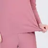Grasa M200 kg 300 kg talla grande talla grande traje de ropa interior térmica de doble cara de terciopelo top pantalón de palillo