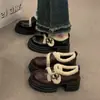 Mocassins Quentes Forrados de Lã com Sola Grossa Pequena para Aumentar a Altura 2025 Outono e Inverno Novo Estilo Velcro Slip-On Sapatos de Algodão e Sapatos de Couro