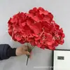 Flores Artificiales, Ramo de Hortensias de 5 Cabezas, Verano Interminable, 27 Piezas, Materiales Florales para Decoración de Bodas y Hogar, Flores de Cinco Cabezas