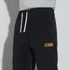 Pantalones casuales de pana para hombre para otoño, pantalones deportivos de chenilla gruesa con retazos, pantalones deportivos de pana para primavera y otoño para hombre