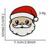 Serie Navideña Pegatinas de Tela Bordadas Dibujos Animados Muñeco de Nieve Alce Parches Decorativos Accesorios para Ropa Bordado por Computadora Stock Disponible Venta al por Mayor