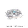 Caixa de Almoço Compartimentada para Salada em Aço Inoxidável com Design Colorido a Laser, Caixa de Almoço Estilosa com Recipiente Selado para Molho, Caixa Bento