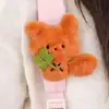 Lindo juguete de peluche al por mayor colgante para mochila muñeca de peluche de dibujos animados bolsa de puesto llavero Velcro colgador de bolsa de estudiante
