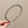 Diadema ondulada invisible sin costuras de corona alta para mujer, adecuada para uso diario, diadema que no aprieta, pinza para el pelo para lavarse la cara, accesorio para el pelo