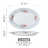 Juego de vajilla de porcelana con diseño romántico de flores y gran valor estético, cuenco, plato y cuchara para bodas, juego de cuencos y palillos de cerámica para casa nueva, vajilla para el hogar.