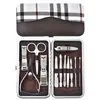 En Stock Juego de 12 Cortauñas de Acero Inoxidable Kit de Belleza Juego de Herramientas de Manicura Cortauñas Regalo Promocional Al Por Mayor