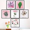 Pegatinas de Pared Girly Corazón Rosa Ins Pintura Decorativa Simple Pegatinas de Papel Tapiz Sala de Estar Dormitorio Mesita de Noche Flor de Xinyue