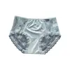 Bragas sexy de encaje estilo francés de cintura media, satén de lujo ligero, cómodos y transpirables, calados para mujer 3939