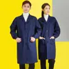 Vestuário proteção ao trabalho casaco roupas de trabalho masculinas e femininas roupas longas à prova de poeira sobrecasaco espessado roupas para carregar roupas de trabalho de armazém, sistema