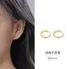 Nuevos Pendientes de Plata de Ley S999, Pendientes de Lujo Accesible para Mujer, Pendientes de Gama Alta y Elegantes, Pendientes de Aro Lisos de Plata de Ley al por Mayor