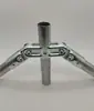 Conector de Tubería de Acero Inoxidable de 25 mm, Conexión de Tubería de Hierro, Conector de Tubería de Acero Galvanizado, Unión de Tubería de Acero con Clip de Fijación Redondo para Tubería