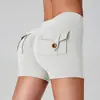 Pantalones Cortos de Yoga con Bolsillo de Cadera de Melocotón, Cintura Alta, Bolsillo, Deportivos, Fitness, Pantalones Triples para Mujer, Sensación de Segunda Piel, Alta Elasticidad, Secado Rápido