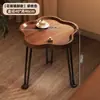 Mesa de centro sala de estar hogar plegable mesa pequeña mesa auxiliar de sofá mesa de esquina mesa de té de balcón mesa redonda pequeña portátil mesa de puesto