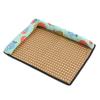 Alfombrilla Refrigerante para Mascotas Verano Z, Nido Cuadrado, Colchón Refrigerante Refrescante y Transpirable, Esterilla para Dormir con Bordes Envueltos, Nido Refrigerante de Algodón Poliéster con Dibujo de Gato y Perro