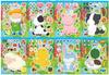 CM2310021 desenhos animados infantis bonito zoo animal Puzzle quebra-cabeça interativo DIY adesivo de rosto