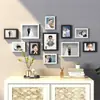 Decoración de Pared de Fotos Minimalista Moderna Fondo Creativo Pared de Fotos Álbum Pared Marco de Fotos Pared Colgante sin Clavos Combinación