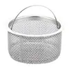Filtro de basura para fregadero de cocina, embudo para batea de verduras, fregadero para lavar platos, acero inoxidable 304, cubierta de cesta para alcantarilla
