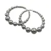Nuevos Pendientes de Perla Oversize con Aguja Plateada Exagerada Estilo Retro Moda Pendientes de Gama Alta Pendientes Pendientes Joyería para Mujer
