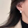 Aretes exquisitos compactos de calabaza de circonita con micro incrustaciones chapados en oro temperamento femenino simple nicho aretes de alta gama aretes para todo