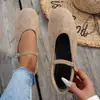 Sapatilhas Mary Jane para Mulheres~ Sola Plana Confortável Que Não Cansa Seus Pés! Sapatos de Trabalho Versáteis com Tira Única de Fivela e Solas Macias