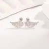 Arete Único y Distintivo de Hélice de Oreja con Ala de Ángel para Mujer, Arete de Rosca, Pendiente de Cartílago para Oreja para Mujer