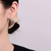 Pendientes retorcidos para mujer de plata de ley 925 estilo ins europeo y americano metálicos rayados pendientes de moda personalidad temperamento joyería para orejas de alta calidad
