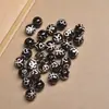 Ágata Roja del Tíbet Ágata Negra Dzi Cuentas Redondas Blancas Pulsera DIY Pulsera Cuentas Sueltas Cuentas Redondas Dzi Suministro Directo de Fábrica