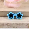 Gafas de Estrella de Resina, Accesorios Decorativos Hechos a Mano para Fundas de Teléfono Móvil, Accesorios para el Cabello, Accesorios para Zapatos y Sombreros, Materiales para Juguetes de Muñecas