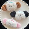 Lindo colgante de cachorro de hueso de peluche de dibujos animados, accesorios de bricolaje, bolso, decoración de ropa, broche, material