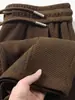 Pantalones de Chándal Pesados Estilo Americano con Corte Diagonal y Dobladillo Curvo para Hombre, Marca de Moda Otoñal, Pantalones Largos Deportivos con Caída, Pantalones Casuales de Corte Limpio
