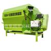 Mezcladora TMR vertical Jiaolong doble 12 cuadrados mezcladora horizontal de pasto mezcladora eléctrica para rancho para crianza de ganado