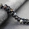 Pulseira de Ágata de Seda Entrelaçada com Listras Naturais Acessórios de Joia DIY Semi-acabados Suprimentos para Barraca de Venda ao Vivo