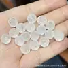 Coleção de Cristal Branco Natural, Contas de Abóbora, Contas de Flor de Maracujá, Acessórios Artesanais, Pulseiras DIY Feitas à Mão, Joias da Moda