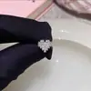 Diseño nicho de chica dulce, cool y hot Clavo para el hueso de la oreja con tornillo de Diamante Rosa Amor