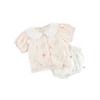 Roupas de Bebê Verão Conjunto Fofo 2026 Conjunto para Bebê Menina Macacão de Coelho Super Fofo de Verão Conjunto Fino de Duas Peças