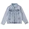 Chaqueta de mezclilla pesada para comercio exterior transfronterizo, nueva chaqueta de trabajo holgada de moda para hombres y mujeres, versión coreana para primavera y otoño, venta al por mayor desde el fabricante