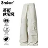 Pantalones Casuales Plisados Estilo Americano Otoño Nuevo Paracaídas Streetwear Fresco Holgado Cargo Deportivos Rectos para Hombre