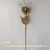 Simulação Flor de Ano Novo Flor Plástica Dourada Balde de Ano Novo Galhos Longos Palmeira Vermelha Hortênsia Palavra Fu Amor Flor de Ano Novo Atacado